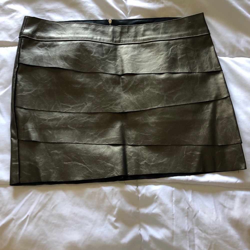 Green “Pleather” skirt